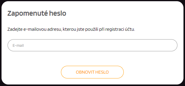 Přihlaste se ke svému osobnímu účtu